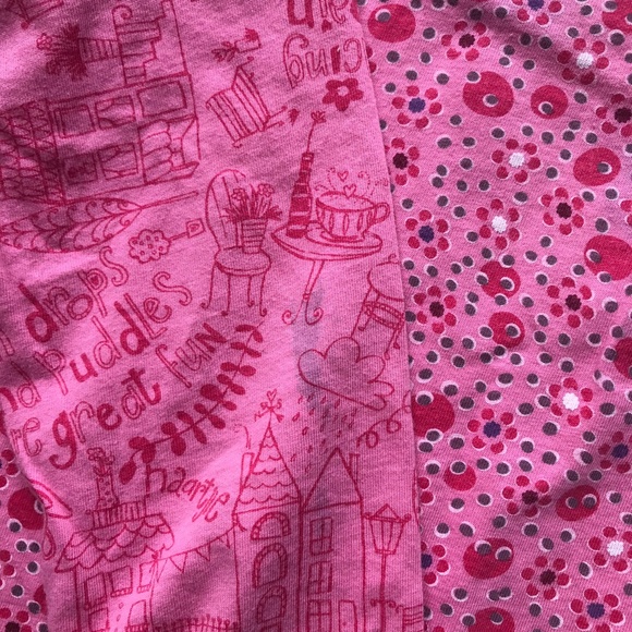 Naartjie Rain Drops Top Fair Pink Buttons Girls 6 - Picture 6 of 8